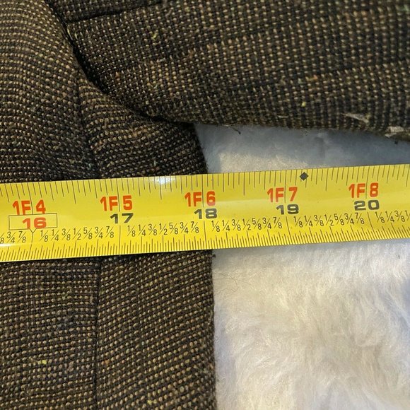 Anthropologie Cartonnier Brown Tweed Blazer Jacket - Picture 6 of 9